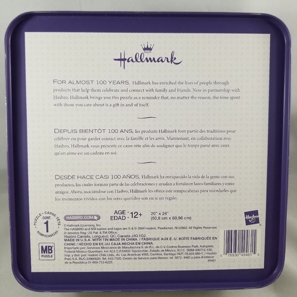 Hallmark Jigsaw Puzzle Lazy Afternoon Tin 1000 Pieces Adirondack Boats Yacht - Picture 3 of 10